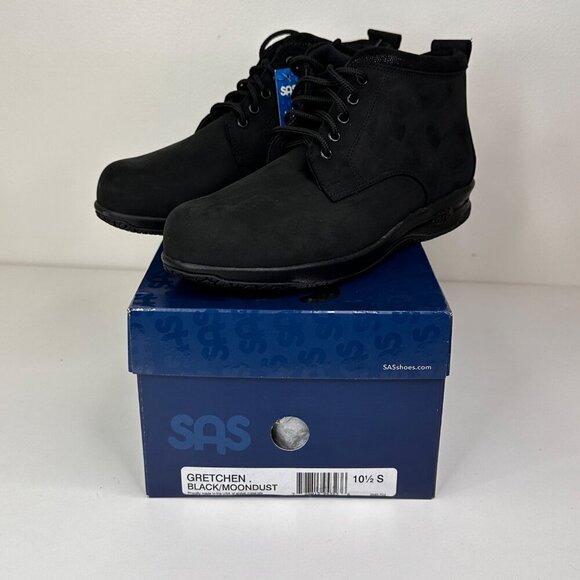 SAS Women’s Gretchen Black Moon Dust Chukka Boots 10.5/S Nubuck Lace-Up Ankle - Picture 8 of 11